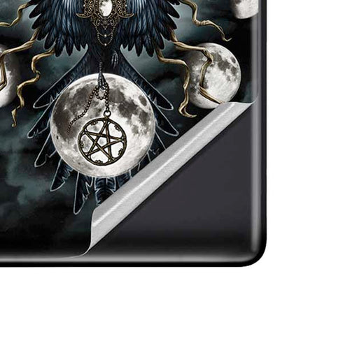 Crow and Moon Phases by Sarah Richter Google Pixel 6 Skin